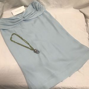 NWT. Valentino Roma Skirt (flaws) Ice Blue